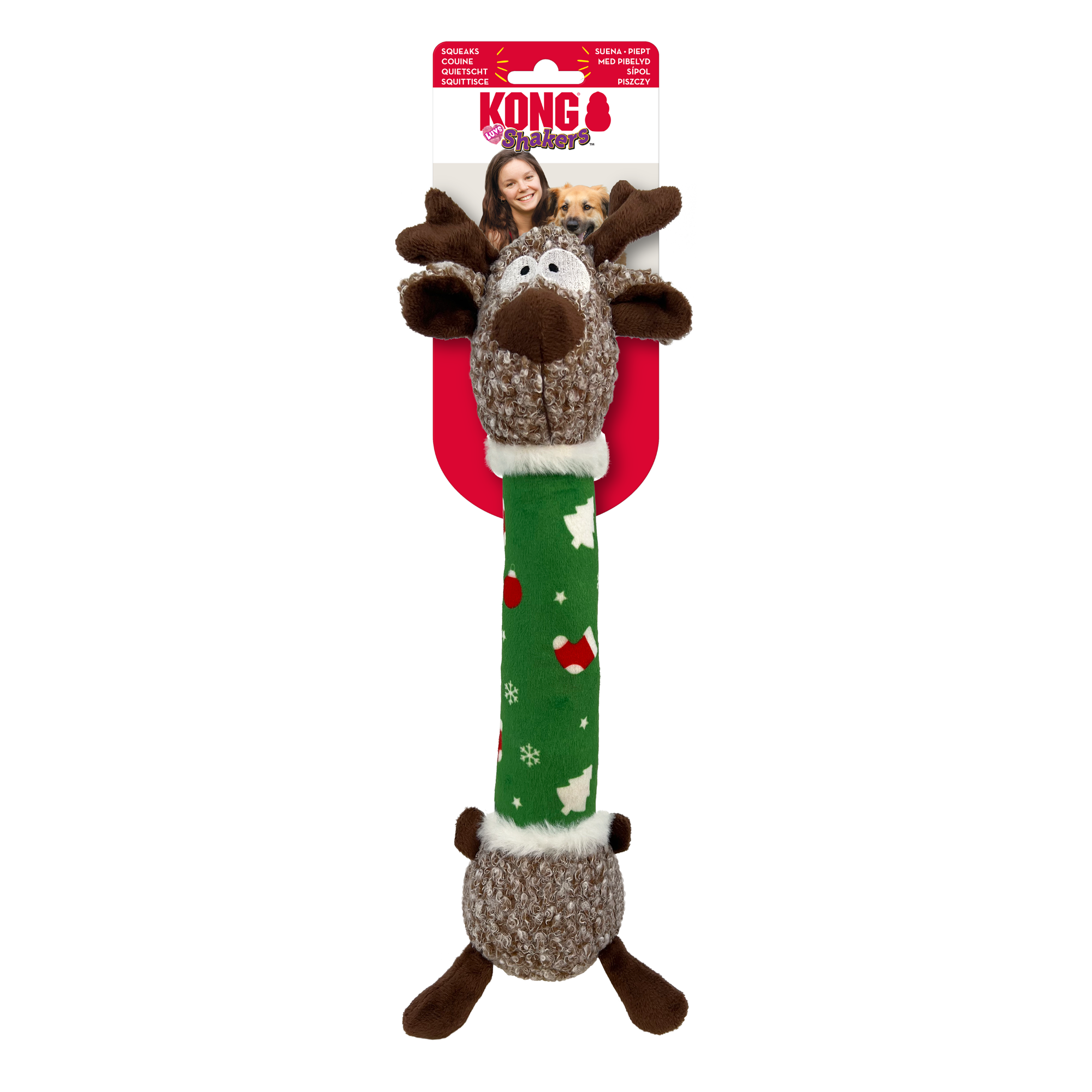 Kong Christmas Shakers Luv Reindeer Discount Pet Supplies